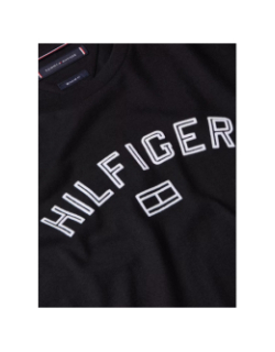 T-shirt à manches courtes flock noir homme - Tommy Hilfiger