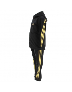 Survêtement veste pant noir/or enfant - Adidas