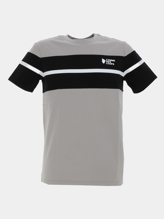 T-shirt wimbledon gris et noir homme - Comme Des Loups