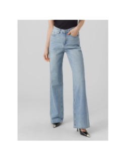 Jean taille haute wide fit vmtessa bleu clair femme - Vero Moda