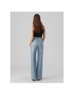 Jean taille haute wide fit vmtessa bleu clair femme - Vero Moda