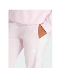 Pantalon jogging 3 stripes ft cf pt rose femme - Adidas