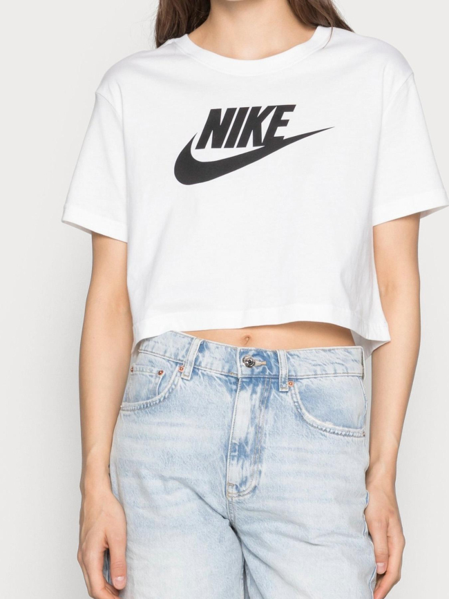 T-shirt crop futura blanc fille - Nike