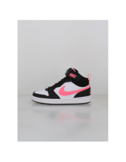 Baskets court borough mid 2 blanc et rose ado - Nike
