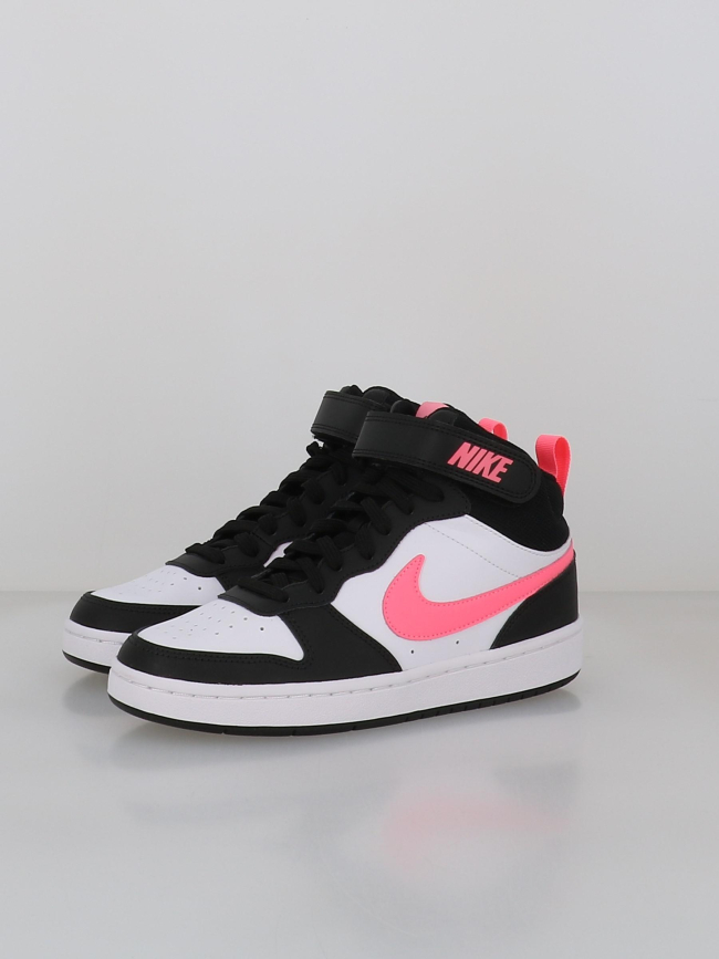 Baskets court borough mid 2 blanc et rose ado - Nike