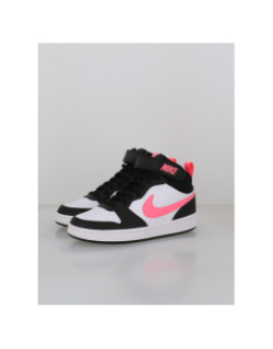 Baskets court borough mid 2 blanc et rose ado - Nike