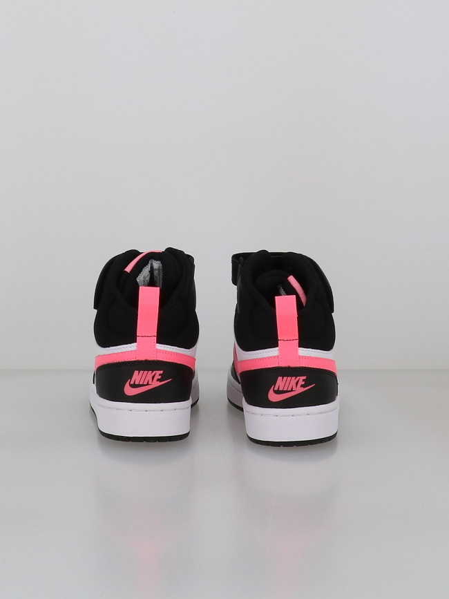 Baskets court borough mid 2 blanc et rose ado - Nike