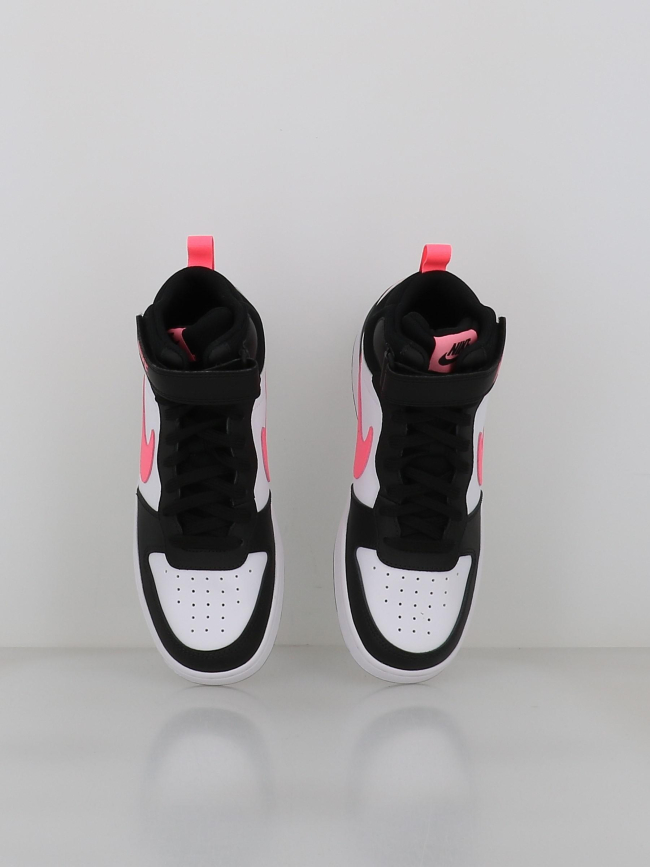 Baskets court borough mid 2 blanc et rose ado - Nike