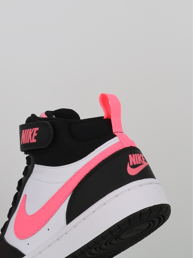 Baskets court borough mid 2 blanc et rose ado - Nike