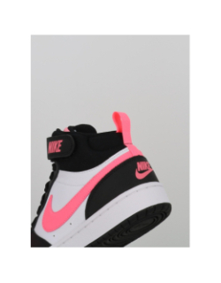 Baskets court borough mid 2 blanc et rose ado - Nike