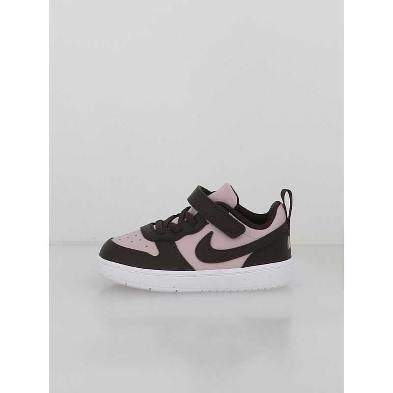Baskets court borough low recraft violet et marron bébé - Nike