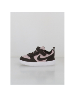 Baskets court borough low recraft violet et marron bébé - Nike