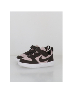 Baskets court borough low recraft violet et marron bébé - Nike