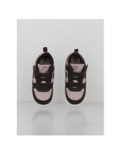 Baskets court borough low recraft violet et marron bébé - Nike