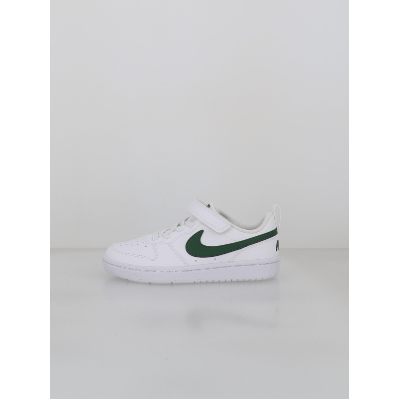Baskets court borough low recraft blanc et vert enfant - Nike
