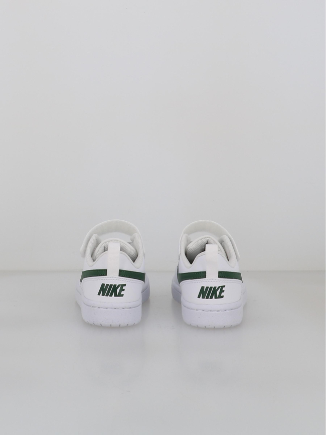 Baskets court borough low recraft blanc et vert enfant - Nike