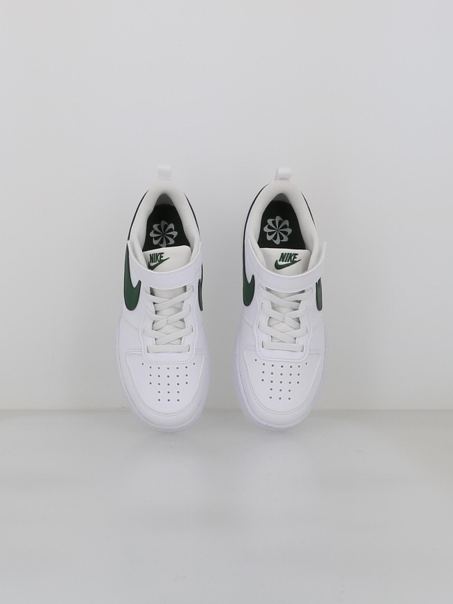 Baskets court borough low recraft blanc et vert enfant - Nike