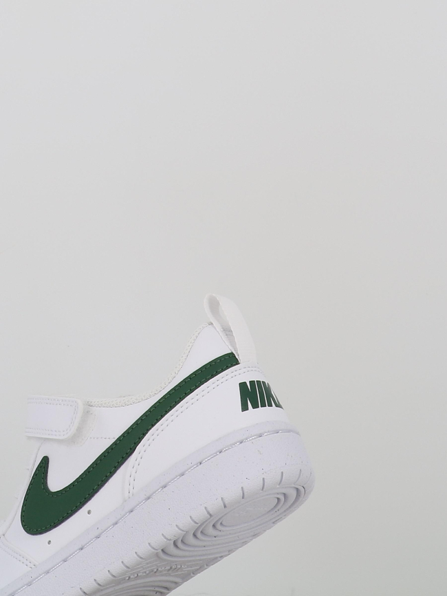 Baskets court borough low recraft blanc et vert enfant - Nike