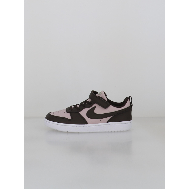 Baskets court borough low recraft violet et marron enfant - Nike