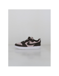 Baskets court borough low recraft violet et marron enfant - Nike