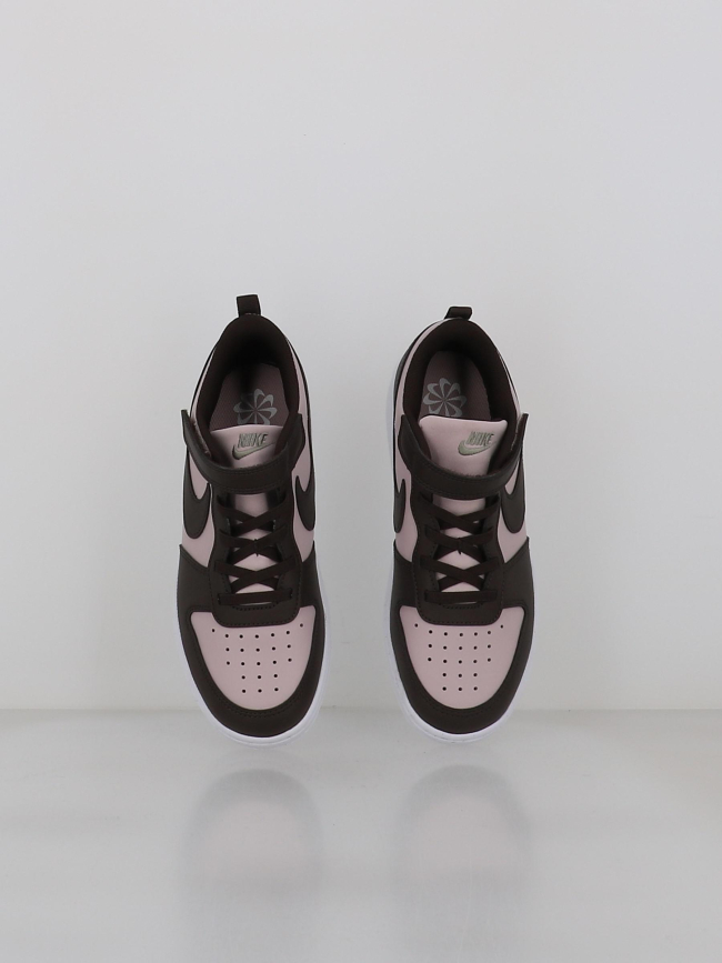 Baskets court borough low recraft violet et marron enfant - Nike