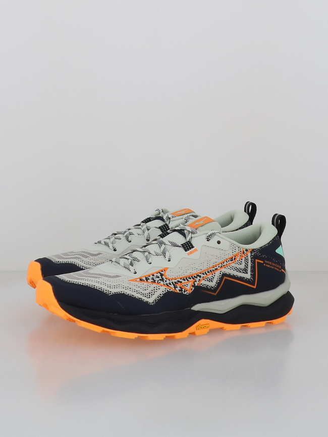 Chaussures de trail wave daichi 9 bleu orange homme - Mizuno
