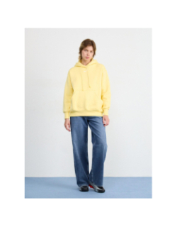 Sweat à capuche phoenix fleece jaune femme - Nike