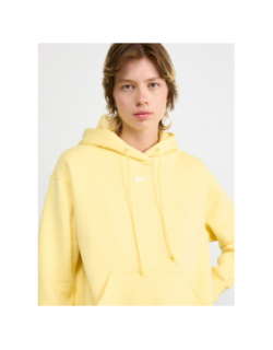 Sweat à capuche phoenix fleece jaune femme - Nike
