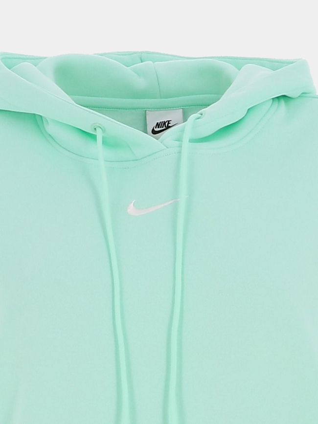Sweat à capuche phoenix fleece vert d'eau femme - Nike