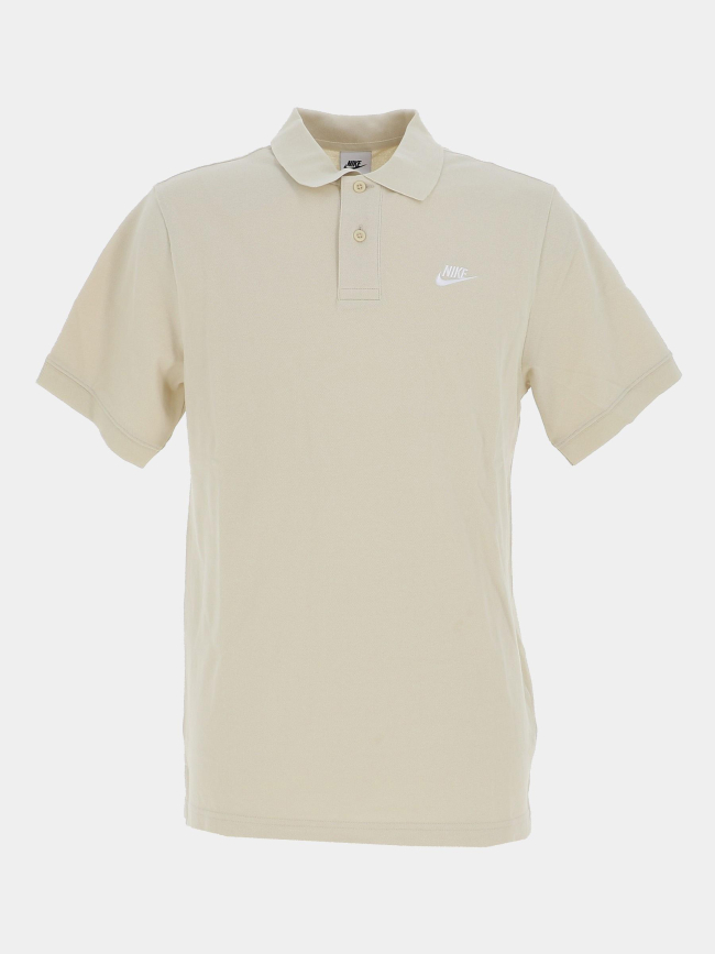 Polo en piqué de coton club beige homme - Nike