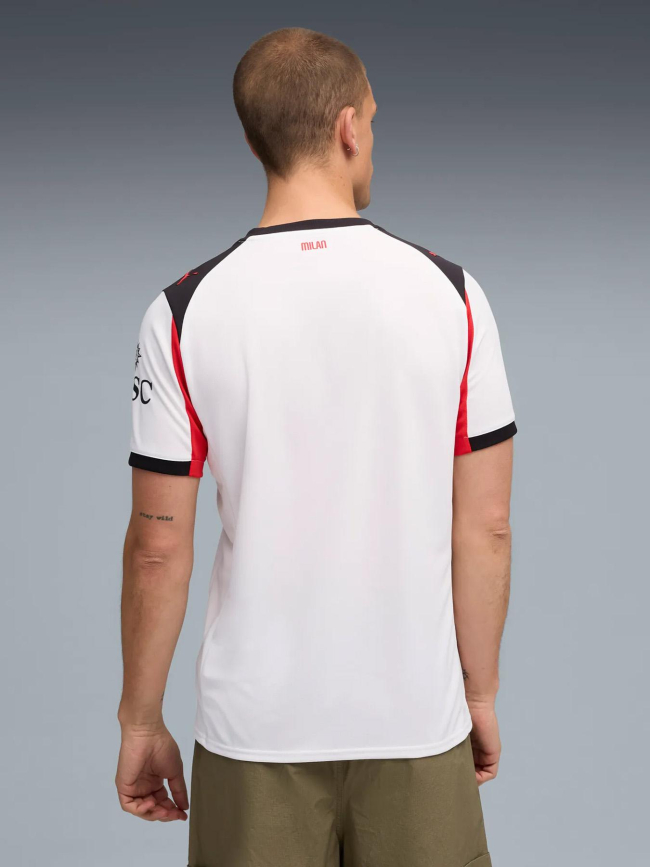 Maillot de football extérieur 25/26 ac milan blanc homme - Puma