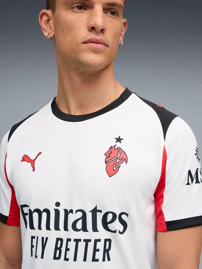 Maillot de football extérieur 25/26 ac milan blanc homme - Puma