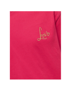 T-shirt à manches courtes kogvilla rose fille - Only