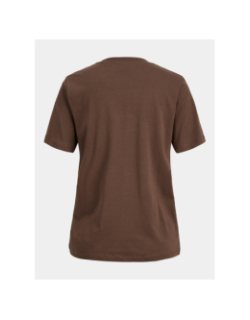 T-shirt jxmerle palm springs marron femme - JJXX