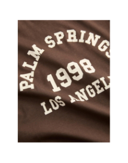 T-shirt jxmerle palm springs marron femme - JJXX