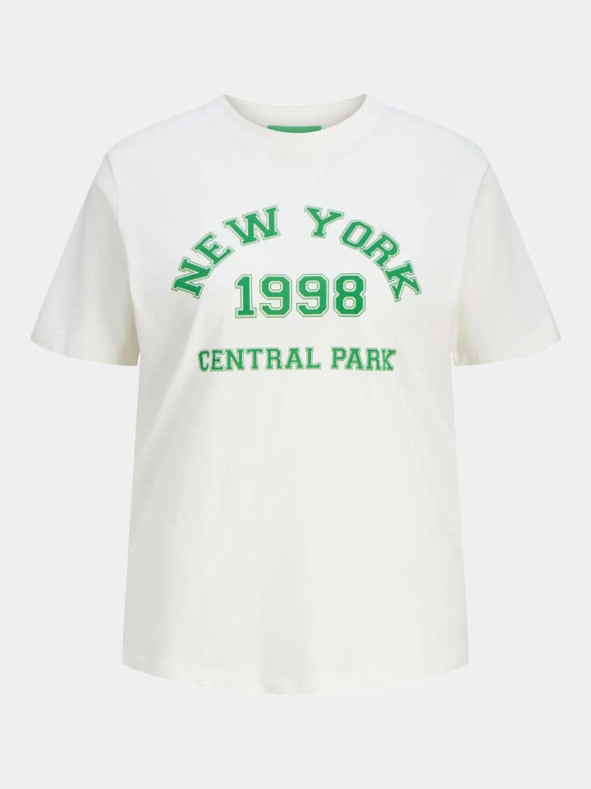 T-shirt jxmerle new york beige femme - JJXX