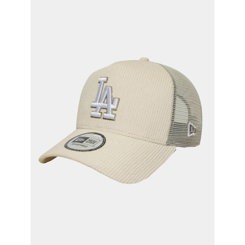 Casquette 9forty la dodgers a-frame trucker cord blanc adulte - New Era