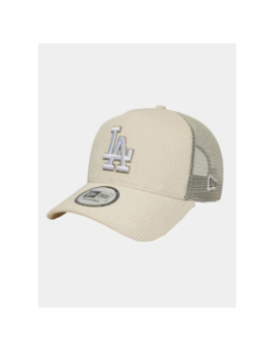 Casquette 9forty la dodgers a-frame trucker cord blanc adulte - New Era