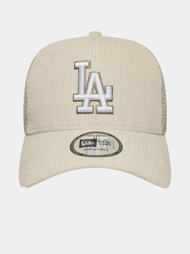 Casquette 9forty la dodgers a-frame trucker cord blanc adulte - New Era