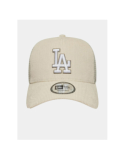 Casquette 9forty la dodgers a-frame trucker cord blanc adulte - New Era