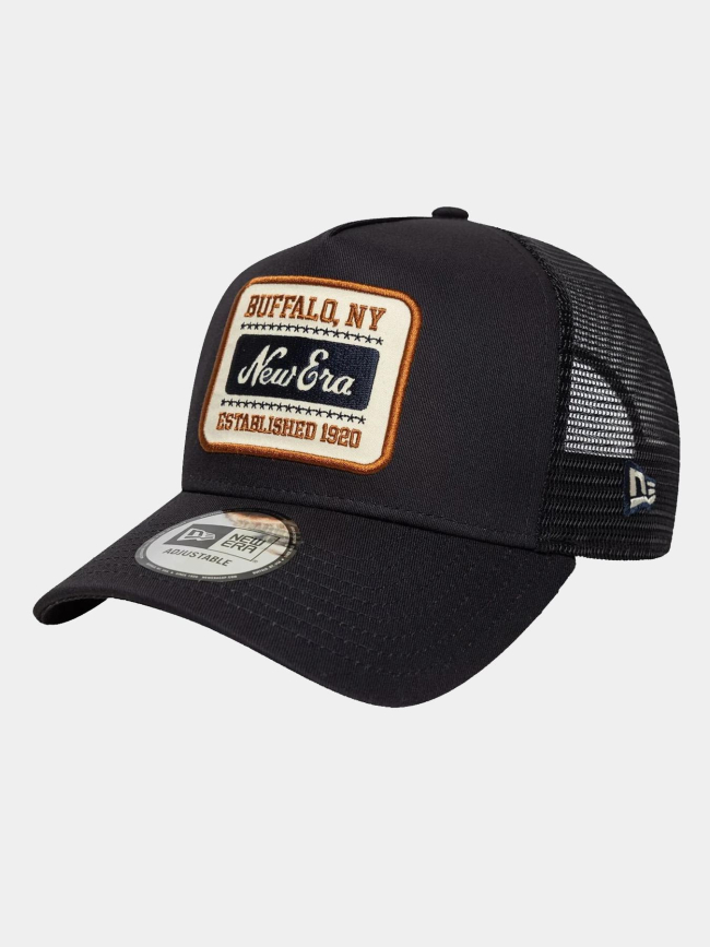 Casquette 9forty a-frame trucker patch bleu marine adulte - New Era