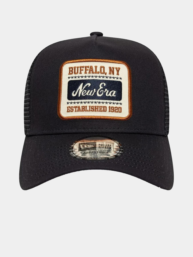 Casquette 9forty a-frame trucker patch bleu marine adulte - New Era