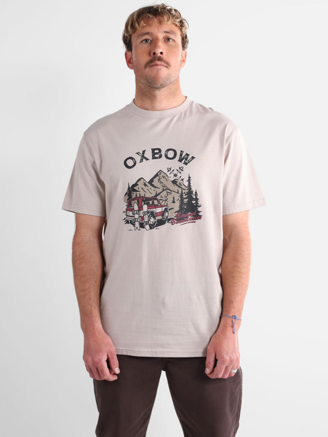 T-shirt à manches courtes on trip marron homme - Oxbow