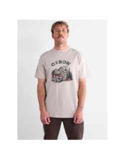 T-shirt à manches courtes on trip marron homme - Oxbow