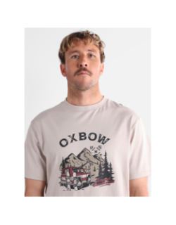 T-shirt à manches courtes on trip marron homme - Oxbow