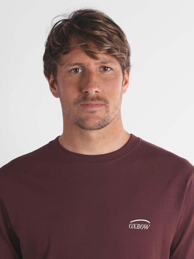 T-shirt à manches courtes tagtan bordeux homme - Oxbow