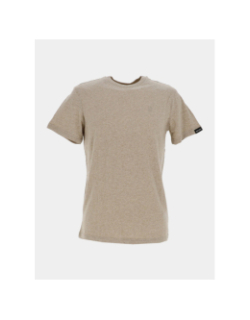 T-shirt à manches courtes chiné t-narvik beige homme - Teddy Smith