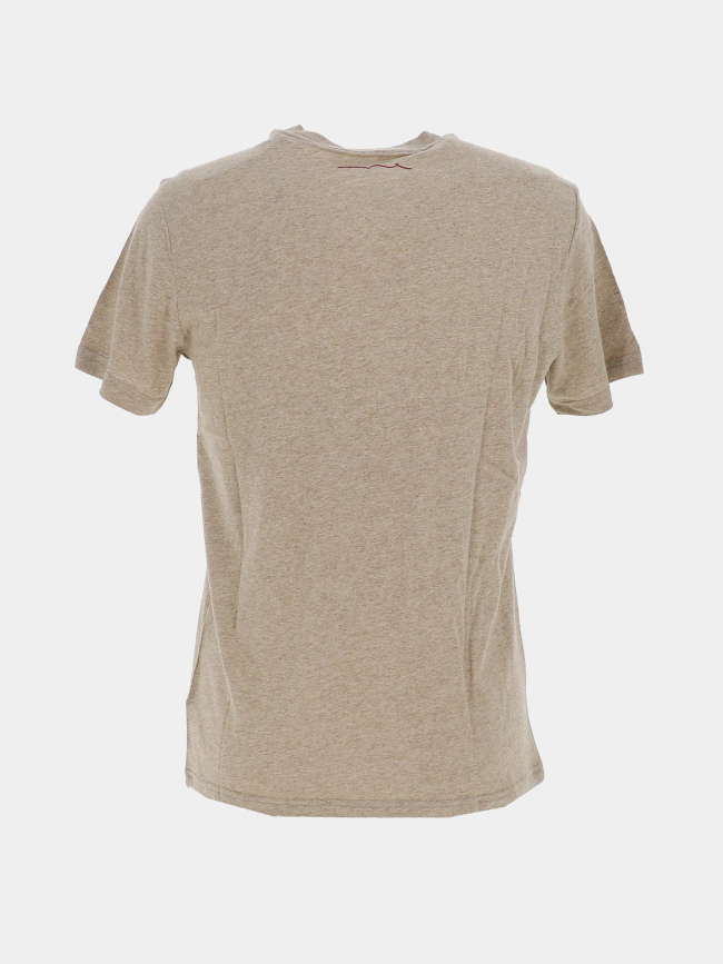 T-shirt à manches courtes chiné t-narvik beige homme - Teddy Smith