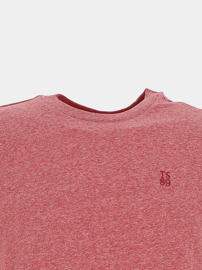 T-shirt à manches courtes t-narvik rouge homme - Teddy Smith