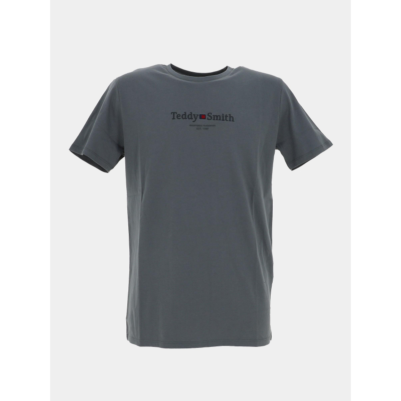 T-shirt à manches courtes t-jim anthracite homme - Teddy Smith